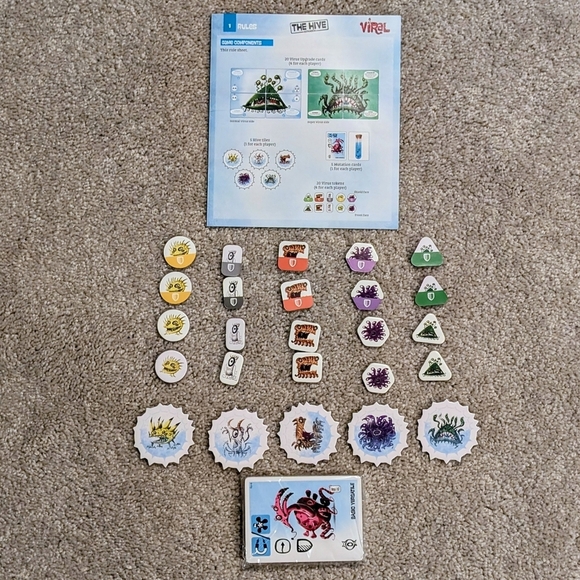 Viral Board Game The Hive Expansion Included Arcane Wonders 12+ - Picture 4 of 4